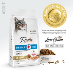 Felicia Hipoalerjenik Somonlu Düşük Tahıllı Yetişkin Kedi Maması1