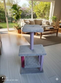HayMiaKo Premium Salıncaklı Kedi Tırmalama Evi2